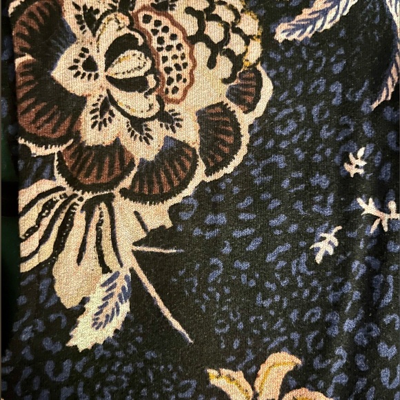 Free People I Hear Me Roar Top Sz XS I Puff Short Sleeve Fitted Floral Blouse - Picture 5 of 7